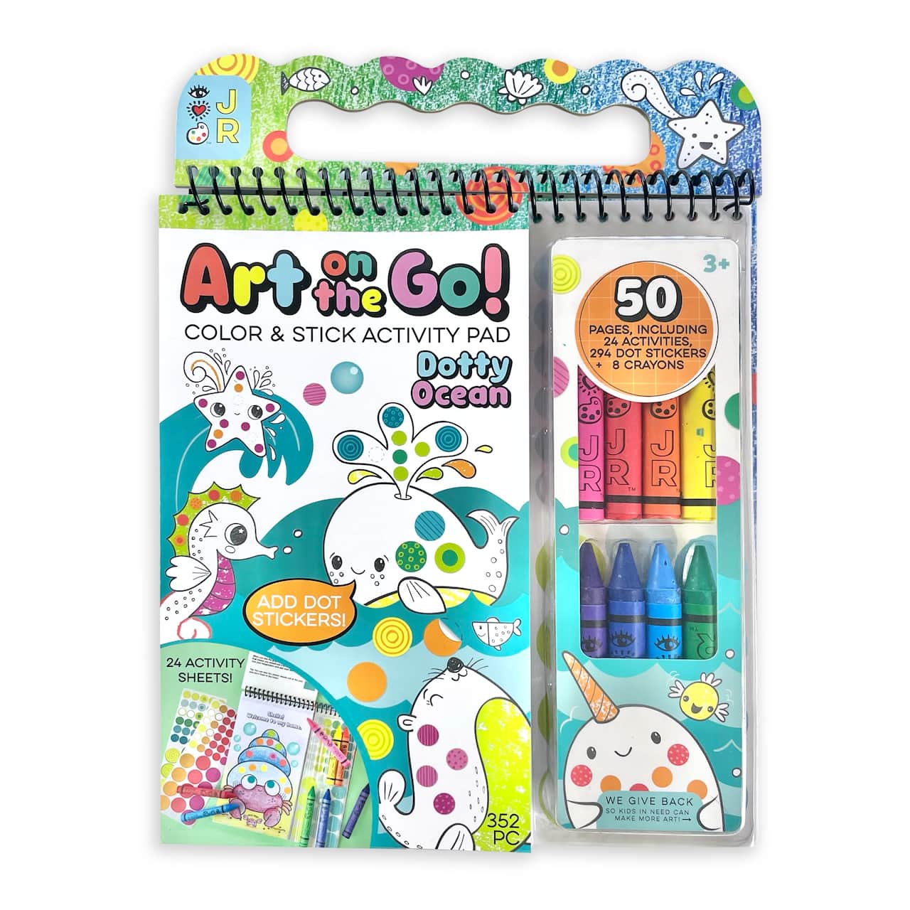 Bright Stripes iHeartArt Art on the Go! Going Dotty Ocean Activity Pad